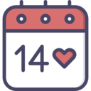 time and date,heart,love,calendar,valentines day,romantic